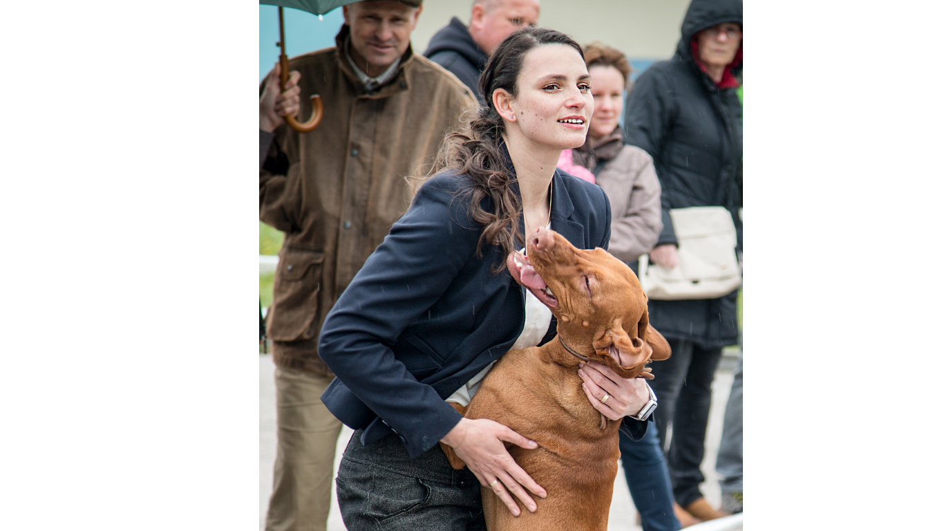  Axel Bayetty s chovatelkou Hankou 